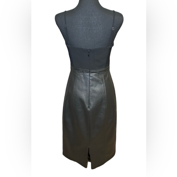 BCBGMaxAzria leather skirt dress size 6 - Picture 4 of 6
